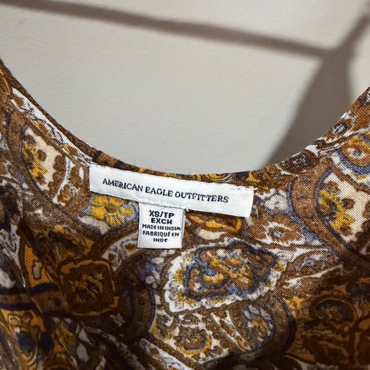 American Eagle Paisley Mini Dress