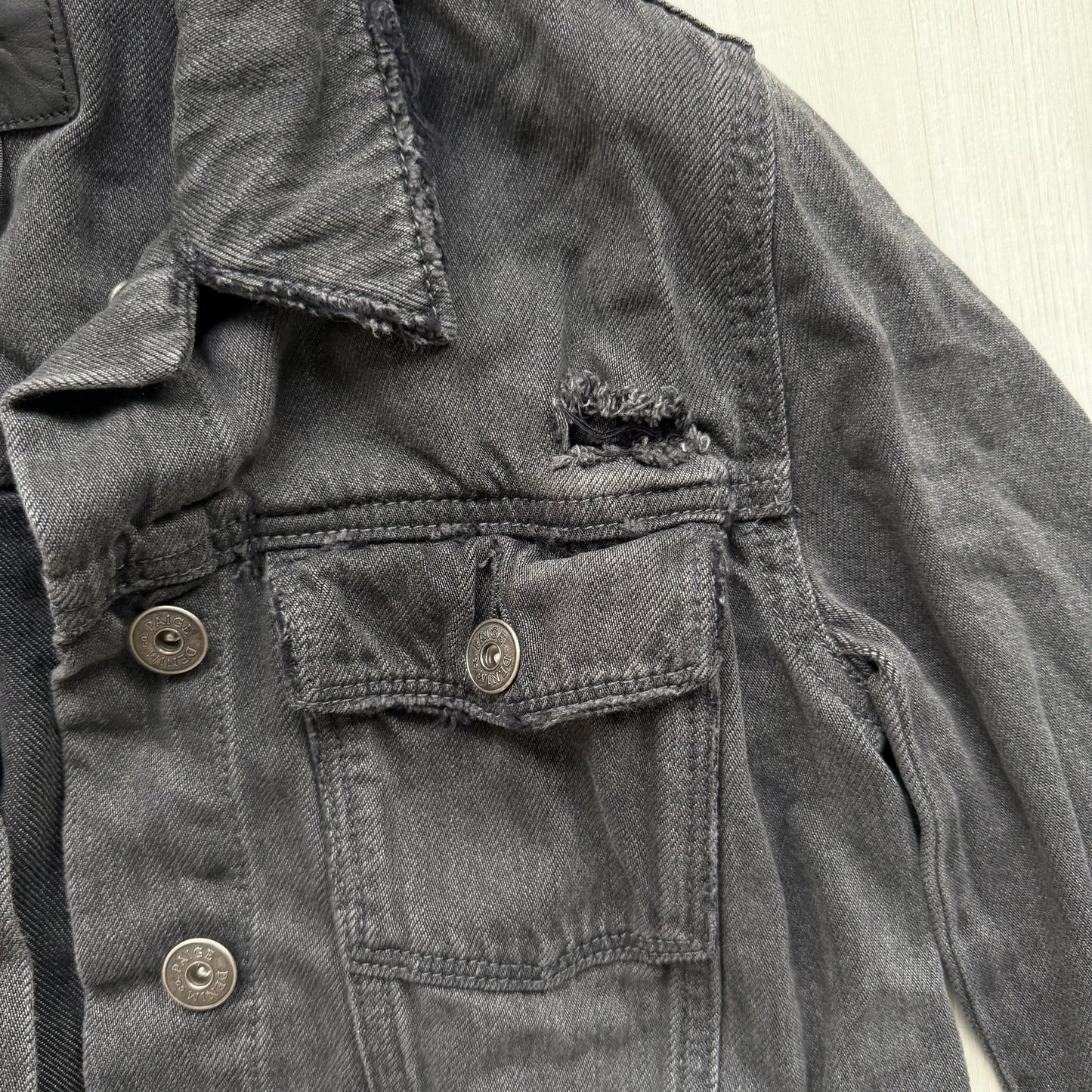 Paige Rowan Distressed Denim Jacket