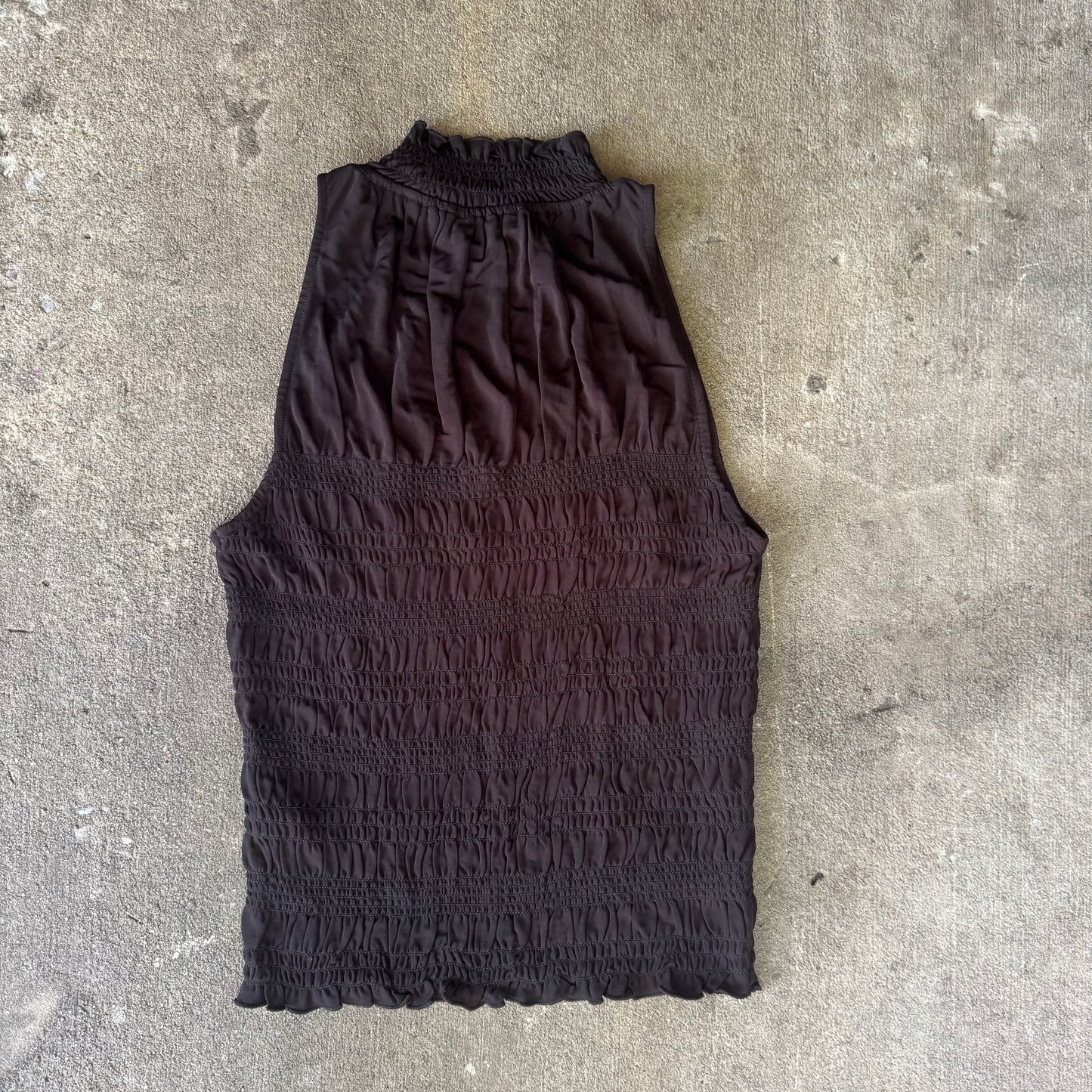 Frame Smocked Knit Halter Top