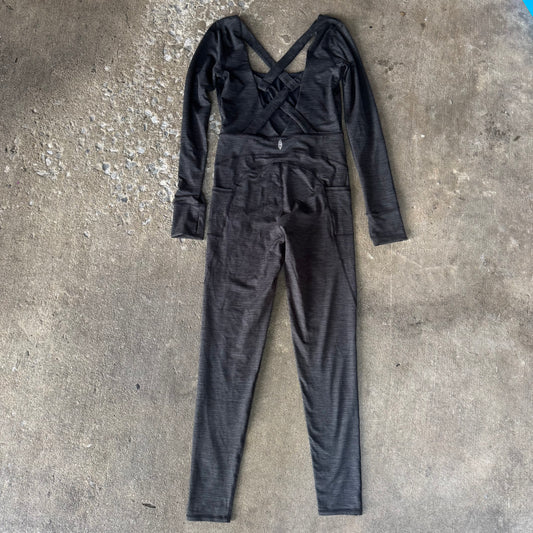 Free People Relieve Crossback Jumpsuit Long Sleeve