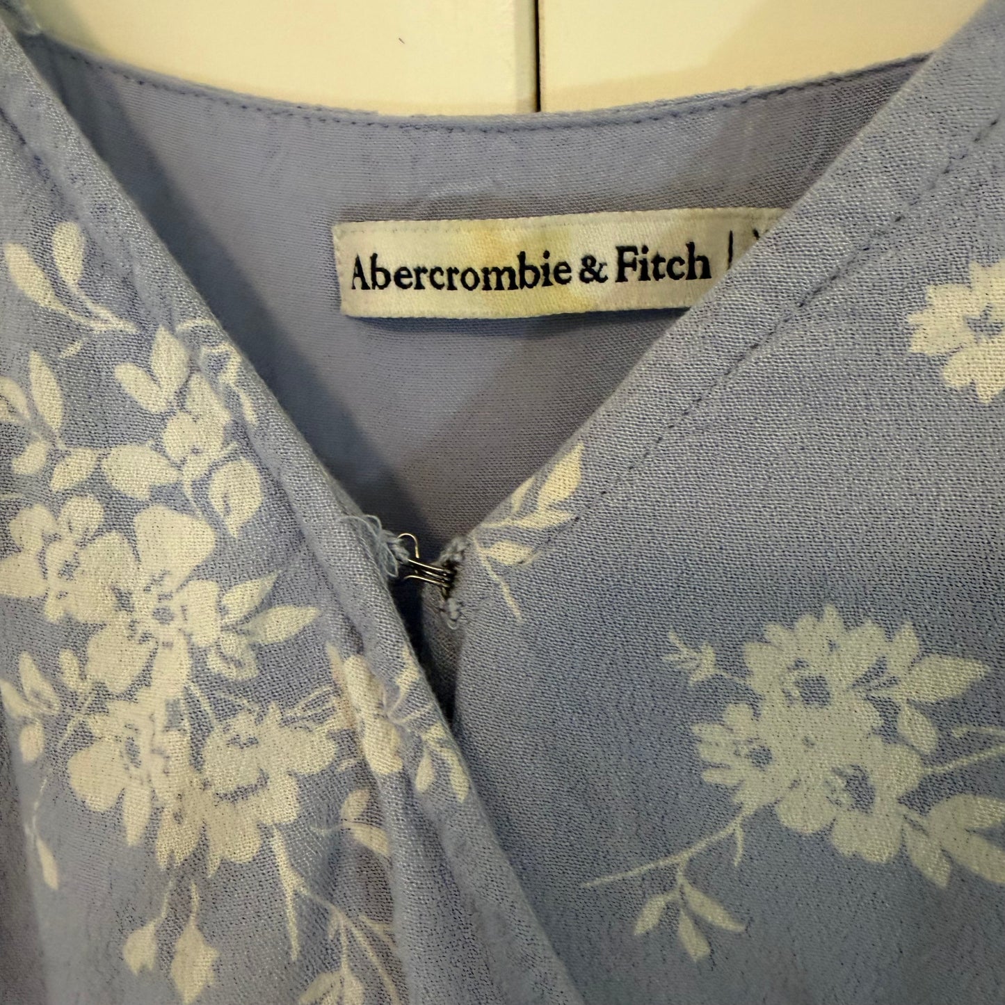 Abercrombie & Fitch Blue Floral Midi Dress