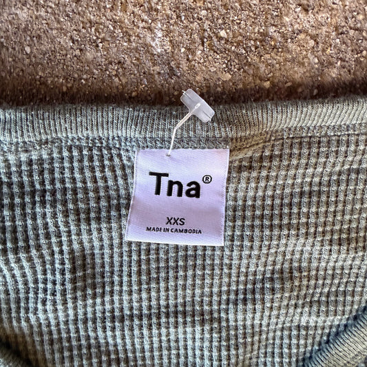 Aritzia TNA Waffle Knit Long Sleeve