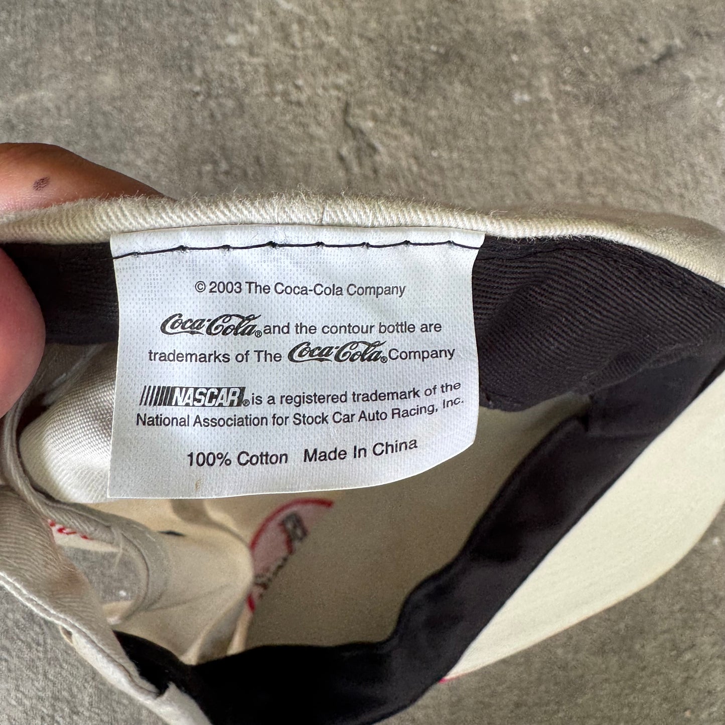 Coca Cola NASCAR Hat