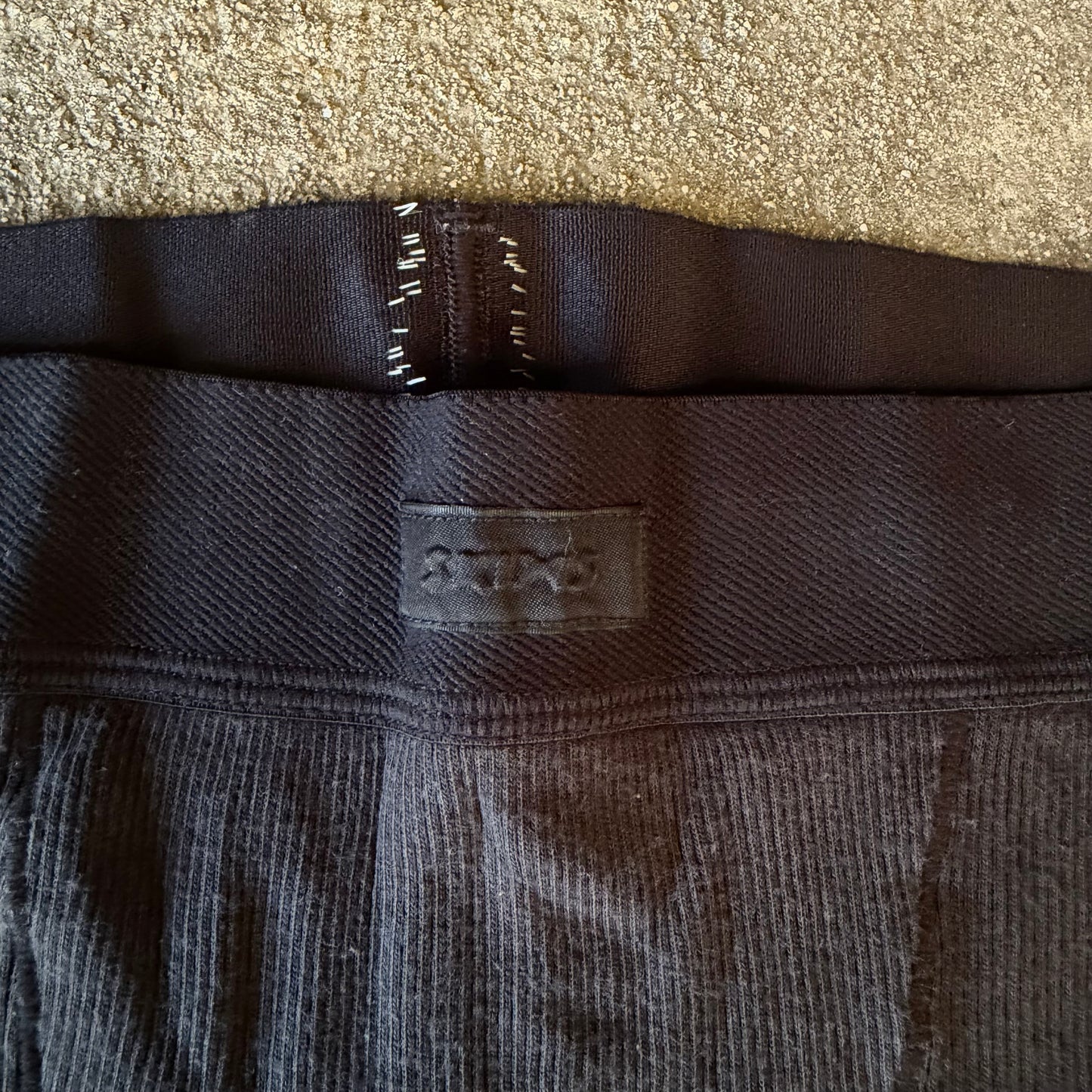 Skims Cotton Rib Boxer Soot