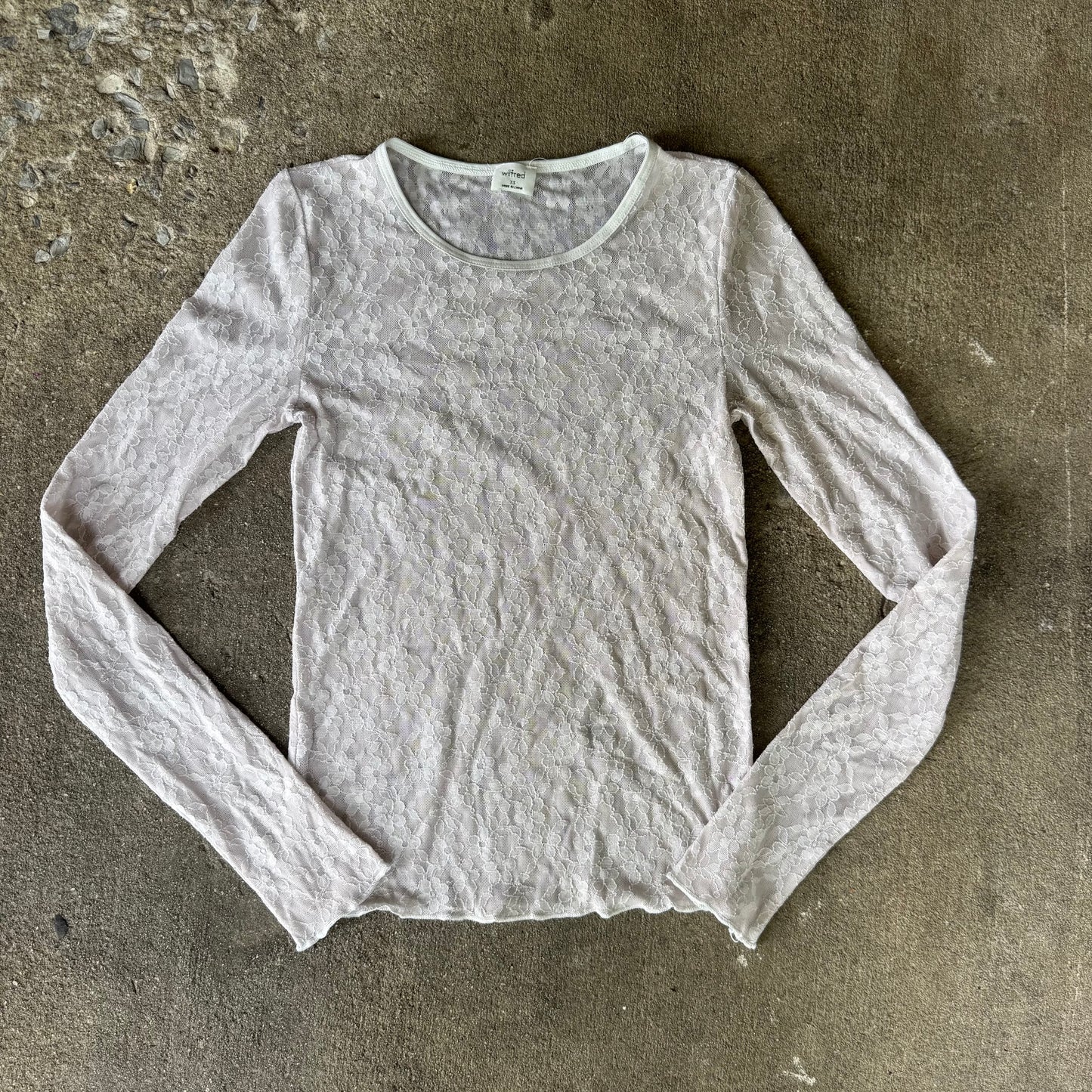 Aritzia Wilfred Lace Long Sleeve