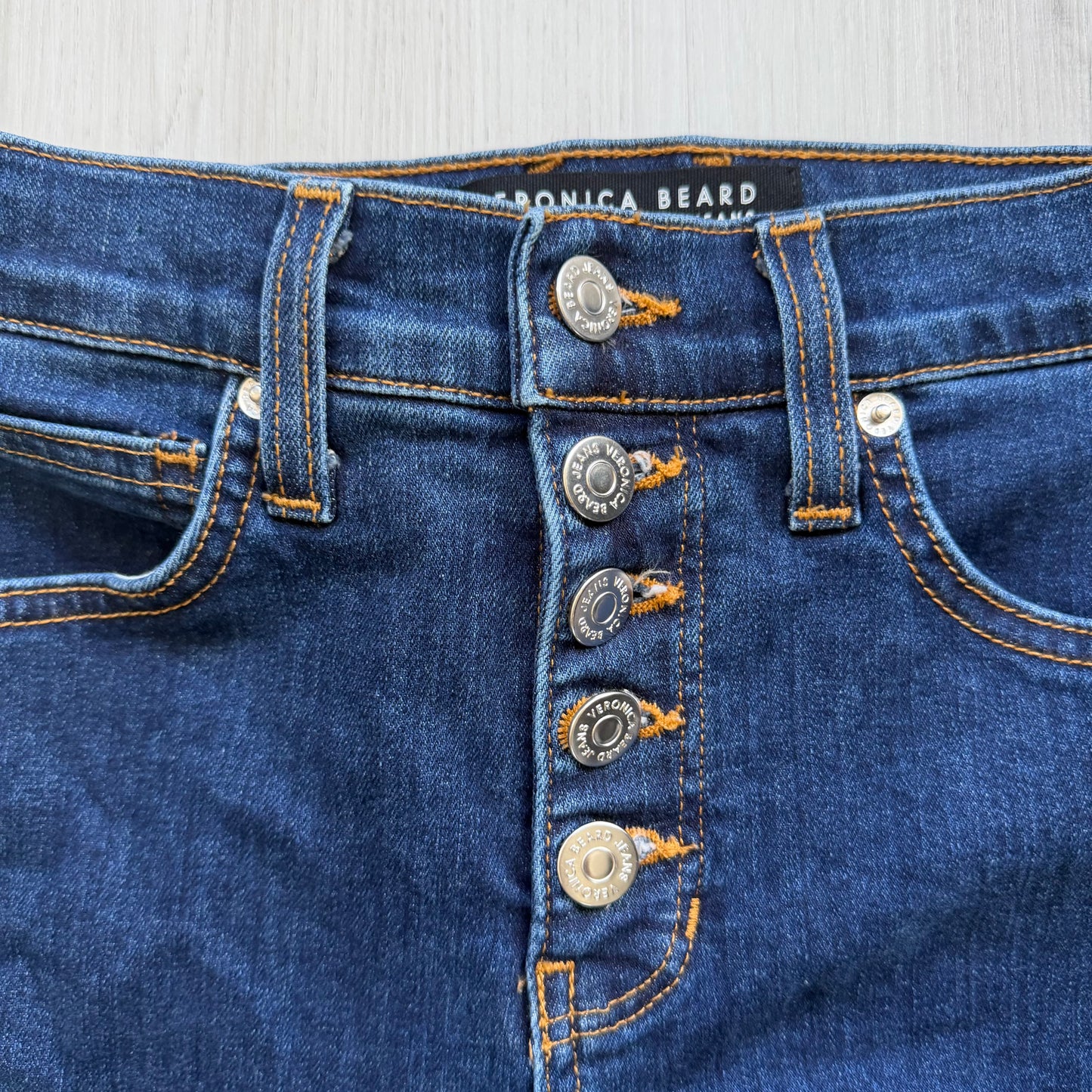 Veronica Beard Beverly Skinny Flare High Rise Jeans