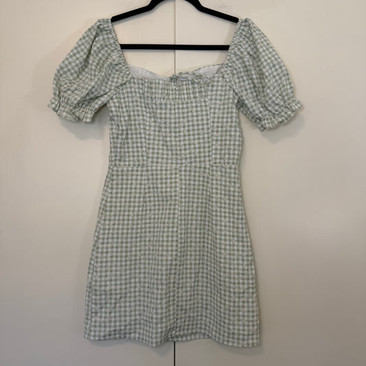 Sage The Label Green Plaid Dress