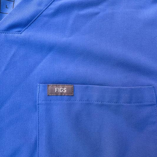 Royal Blue Figs Catarina One-Pocket Scrub Top