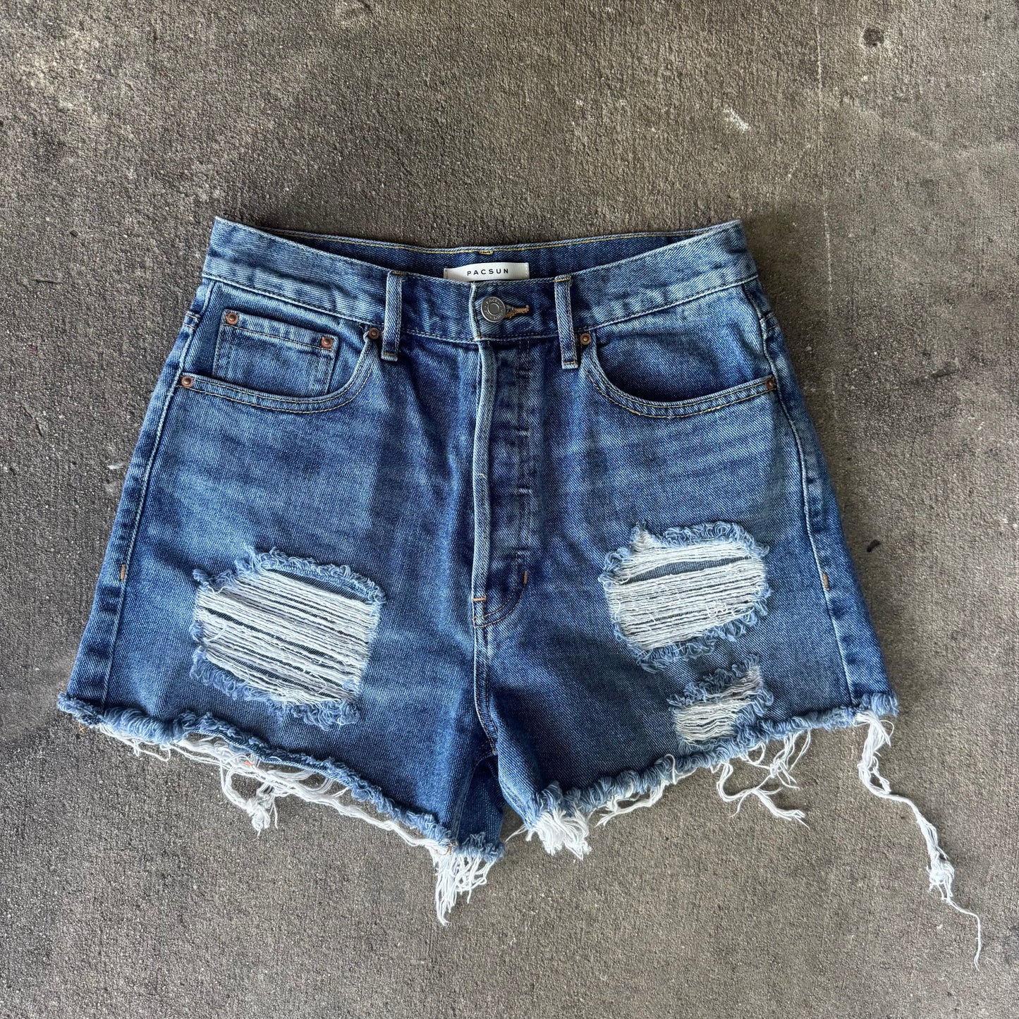 Pacsun Ultra High Rise Vintage Denim Shorts