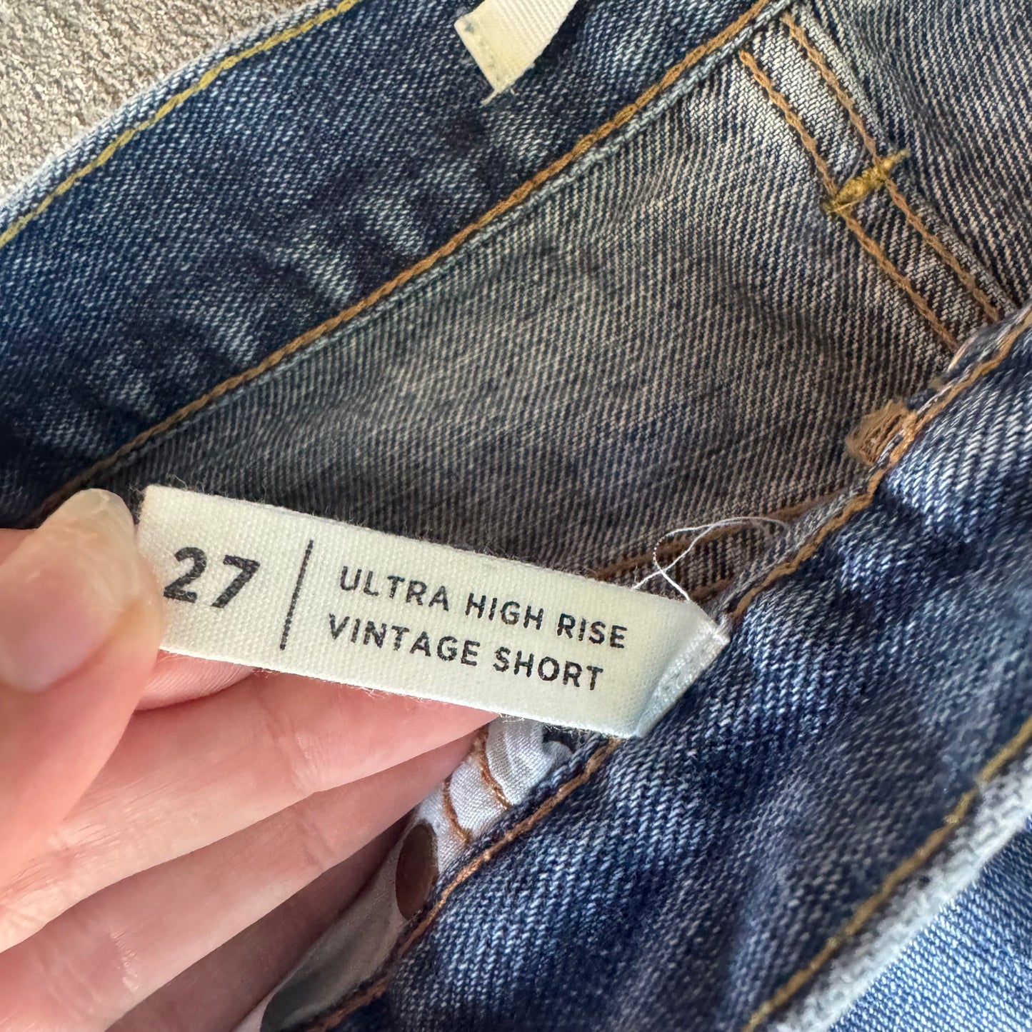 Pacsun Ultra High Rise Vintage Denim Shorts