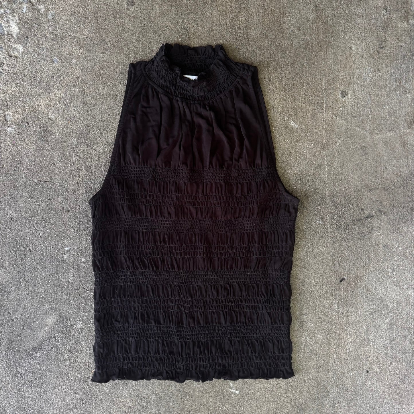 Frame Smocked Knit Halter Top