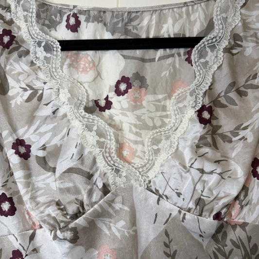 Y2K Floral Lace Tank Top