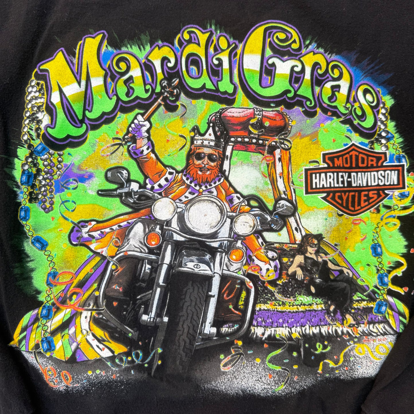 Harley Davidson Mardi Gras Long Sleeve