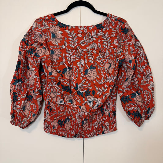 Maeve Odette Smocked Blouse