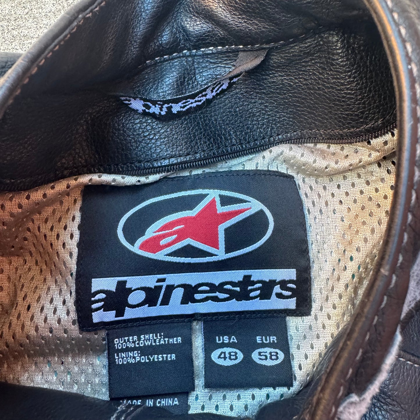 Alpinestars Leather Padded Jacket