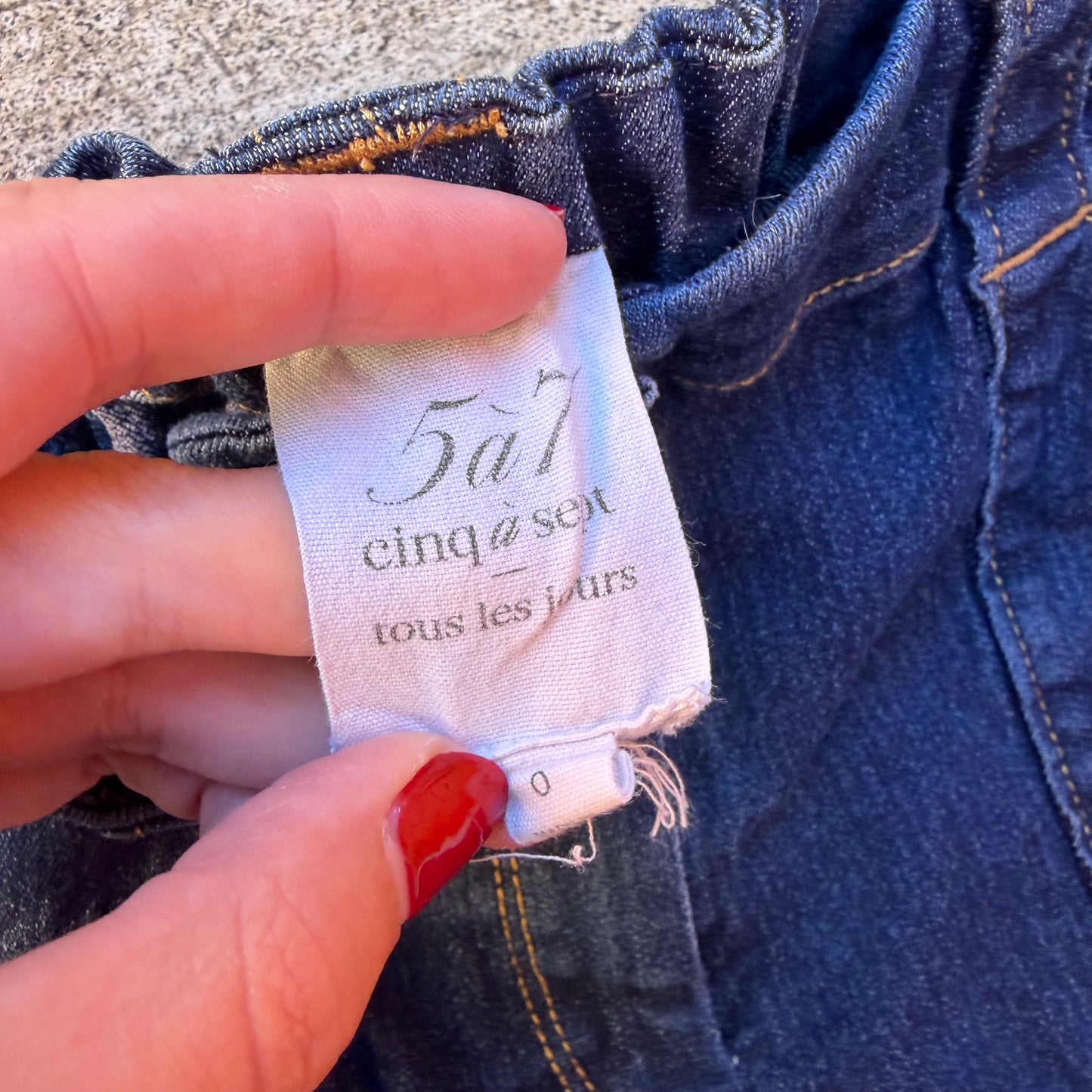 Cinq à Sept Kelly Denim Cargo Pants