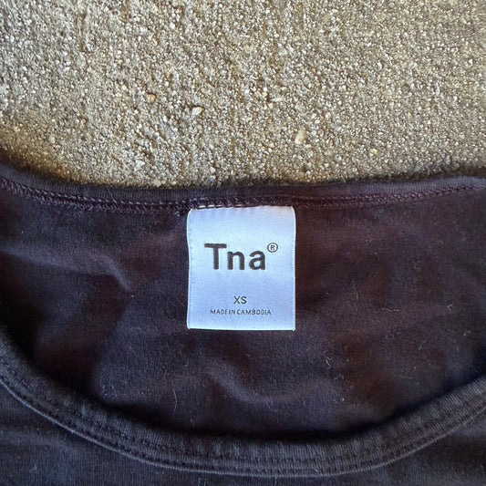 Aritzia TNA Ruched Crop Top