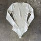Abercrombie & Fitch Long Sleeve Crew Corset Sweater Bodysuit