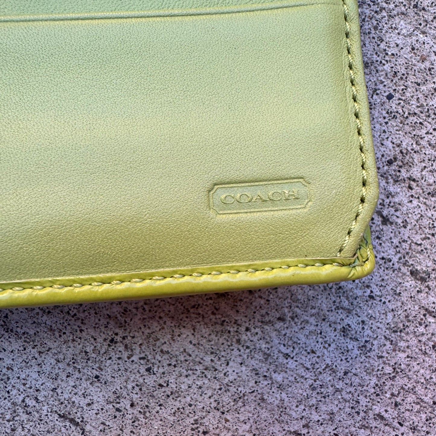 Vintage Coach Signature Turnlock Wallet