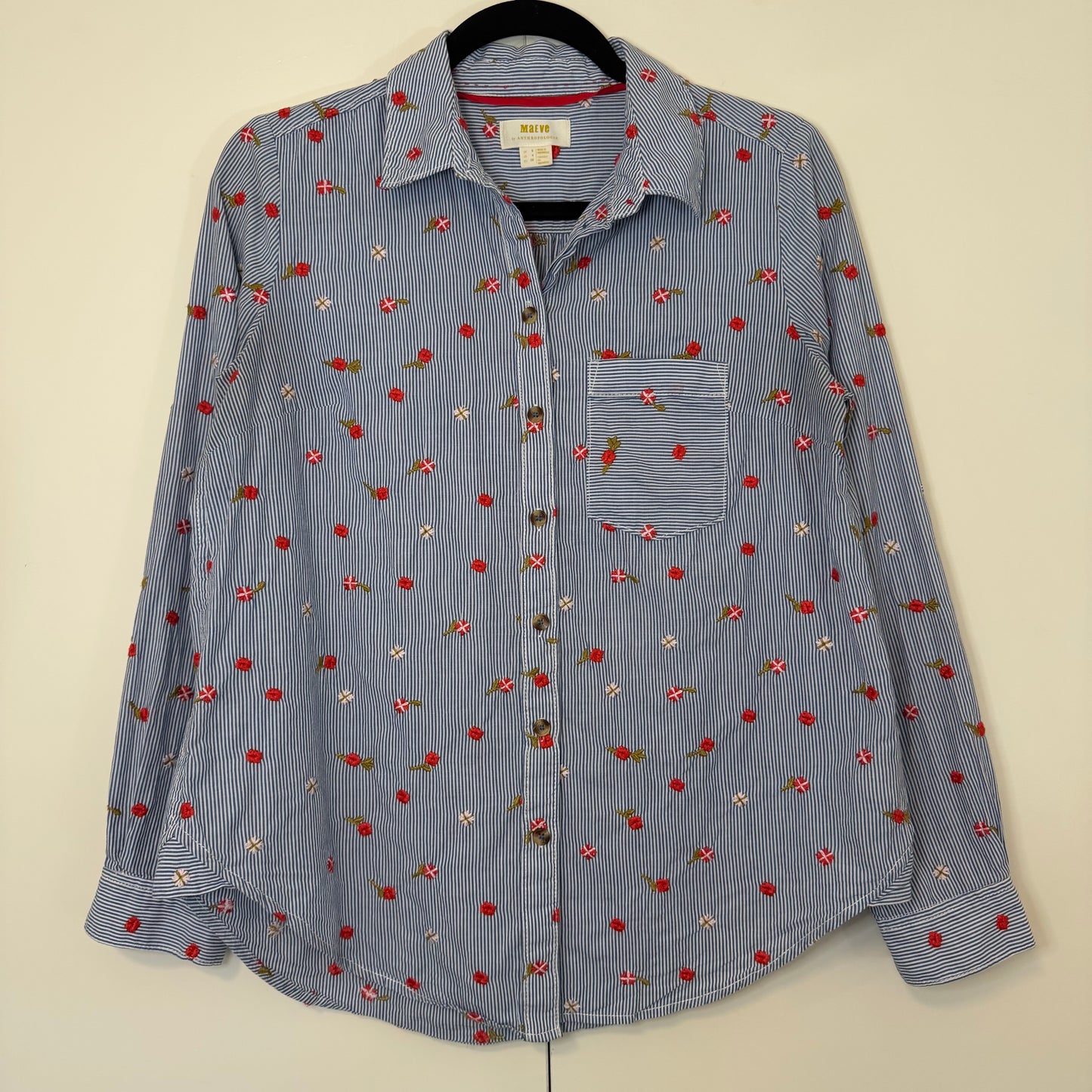 Maeve Embroidered Button Down