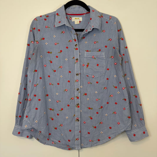 Maeve Embroidered Button Down