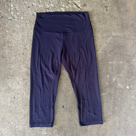Navy Cropped Lululemon Align Leggings