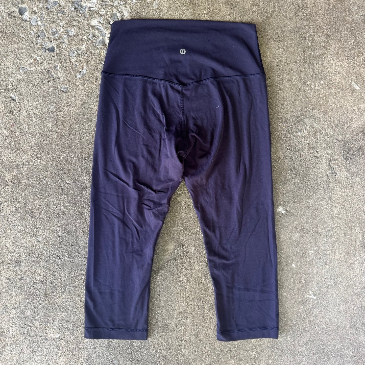 Navy Cropped Lululemon Align Leggings