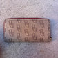 Dooney and Bourke Vintage Monogram Canvas Tassle Shoulder Bag and Wallet