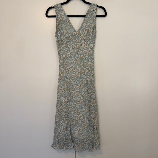 Vintage Floral Rouge Midi Dress