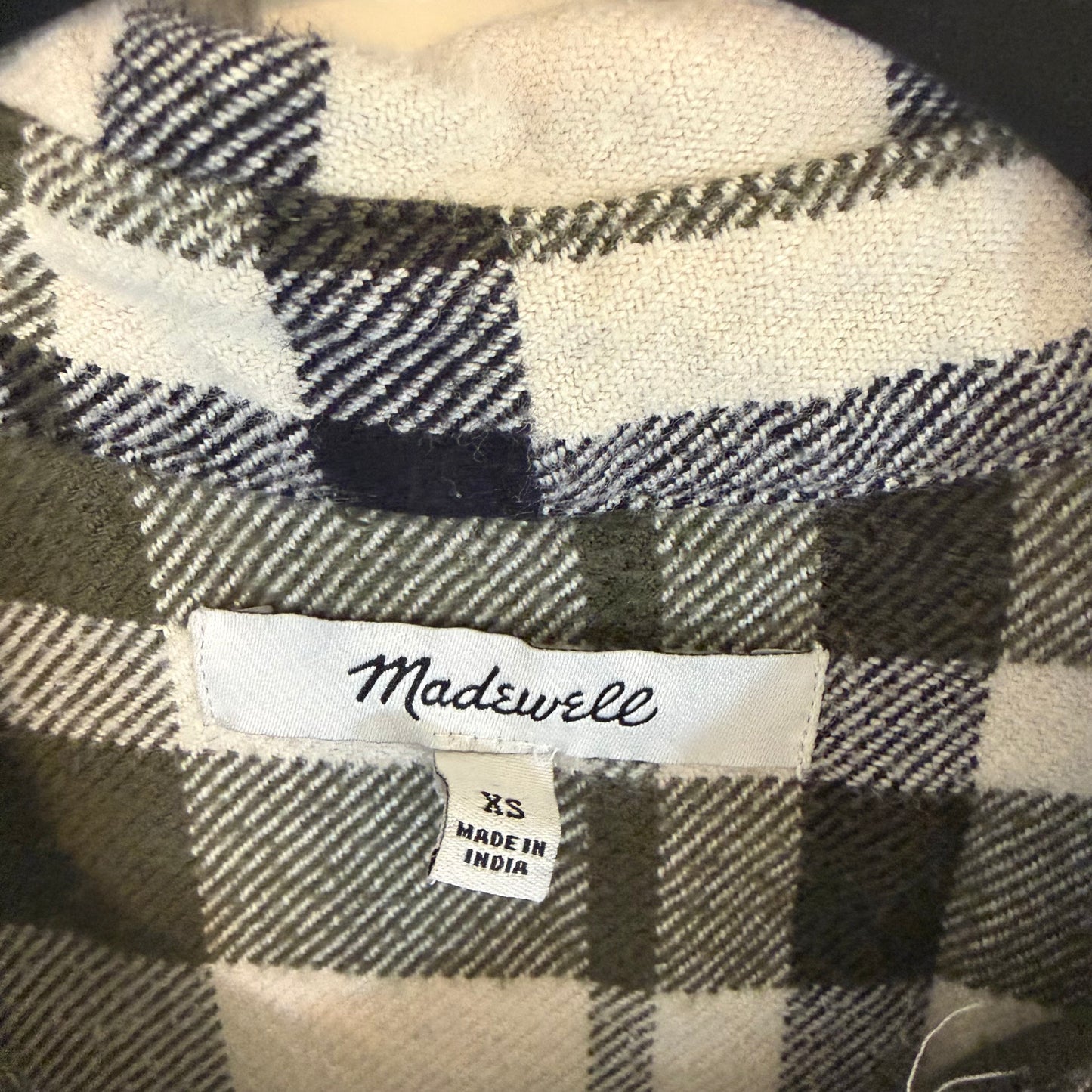 Madewell Bromley Green Flannel Button Down