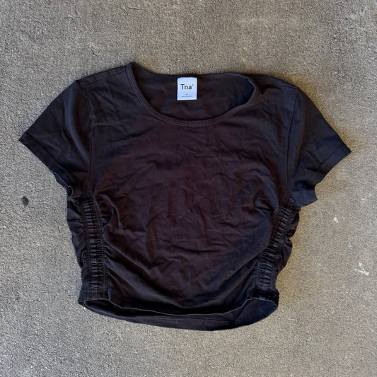 Aritzia TNA Ruched Crop Top