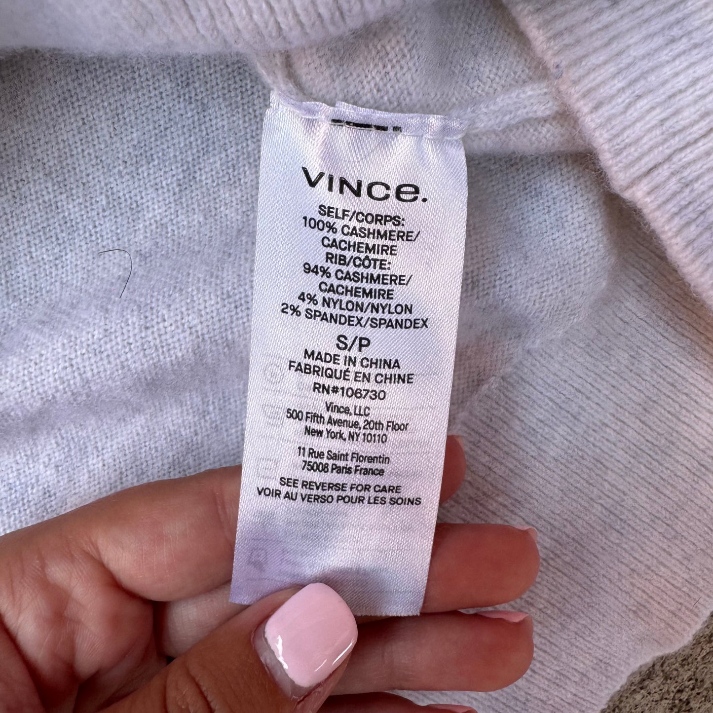 Vince Cashmere Weekend V-Neck Sweater