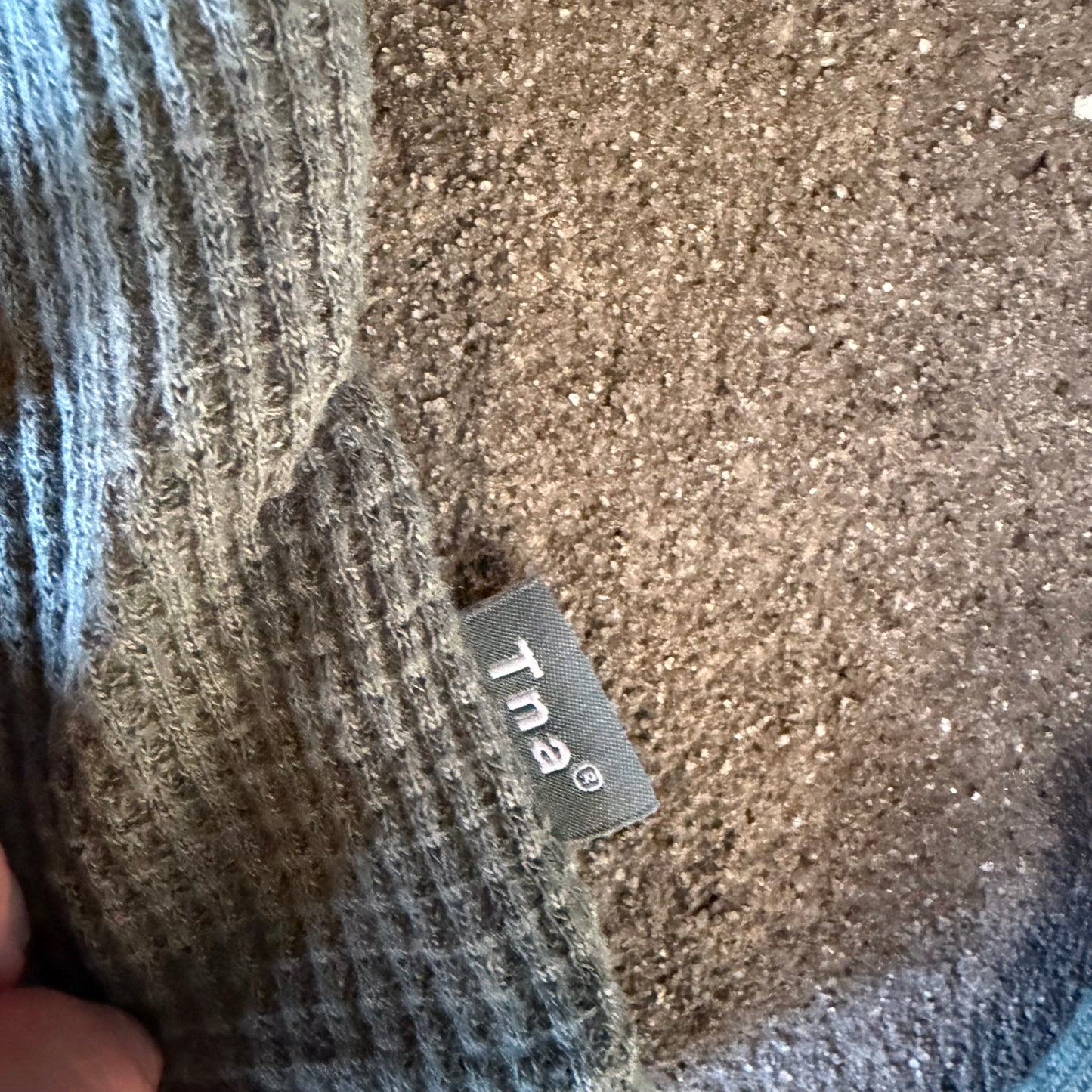 Aritzia TNA Waffle Knit Long Sleeve