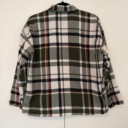 Madewell Bromley Green Flannel Button Down