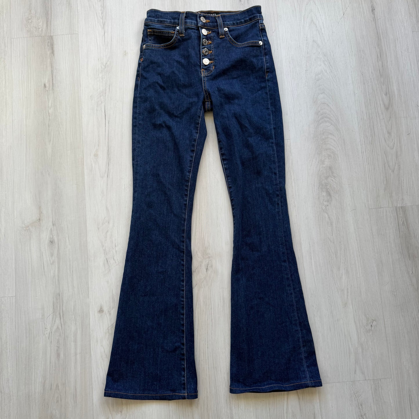 Veronica Beard Beverly Skinny Flare High Rise Jeans