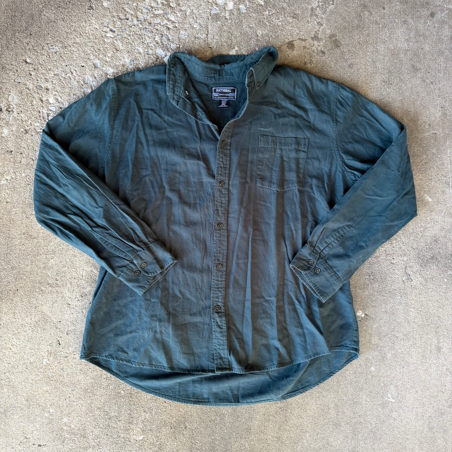 Forest Green Button Up