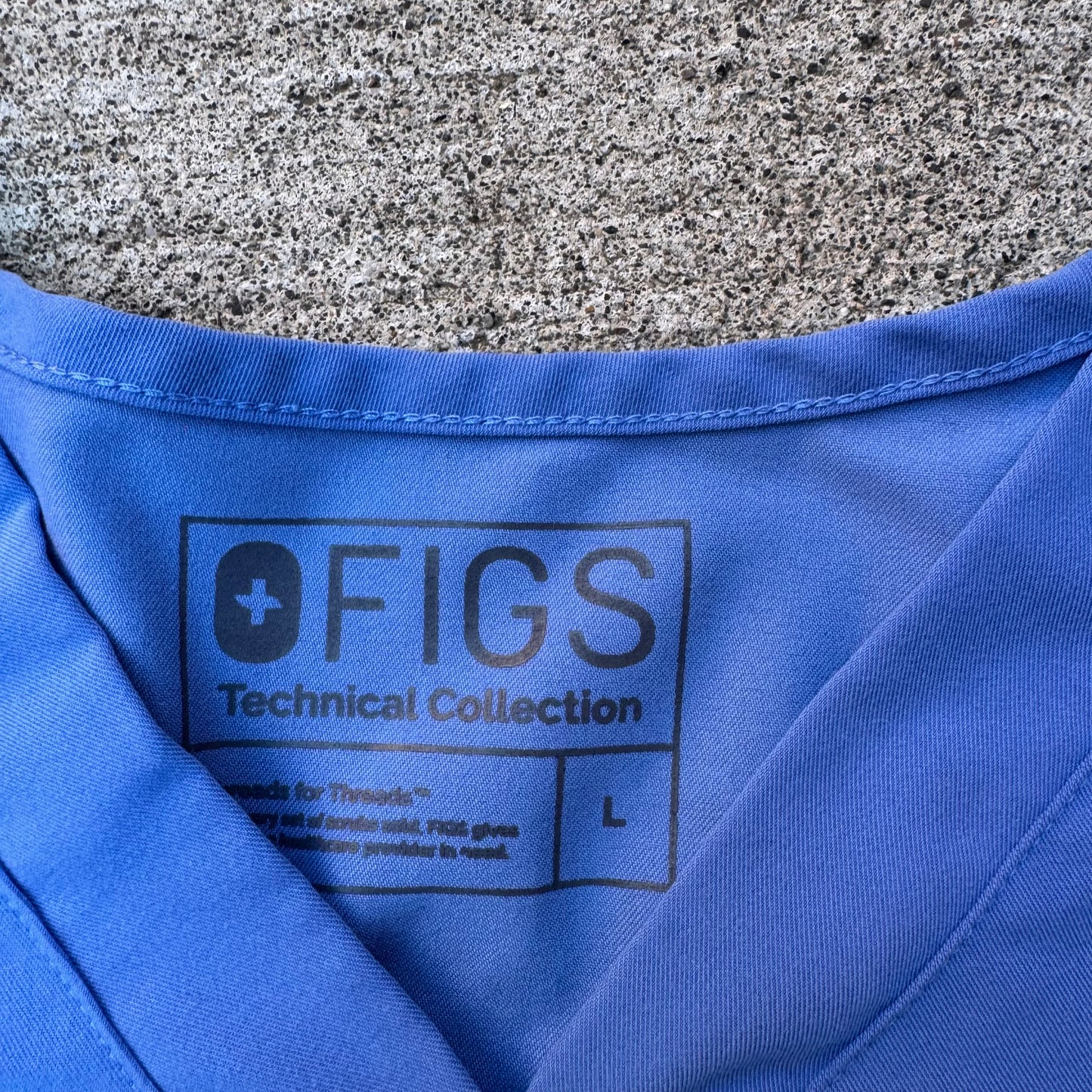 Royal Blue Figs Catarina One-Pocket Scrub Top