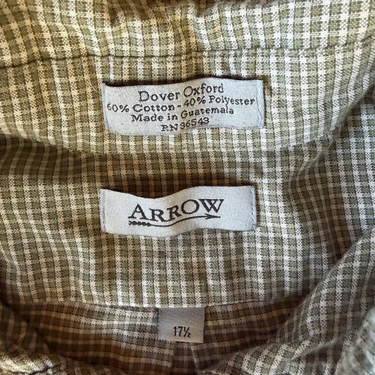 Green Checkered Button Down Shirt