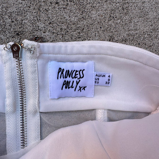 Princess Polly Elin Strapless Top White