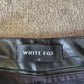 White Fox Leather Pants