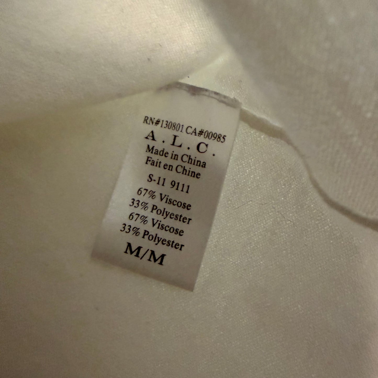 A.L.C. Crew Neck Sleeveless Top