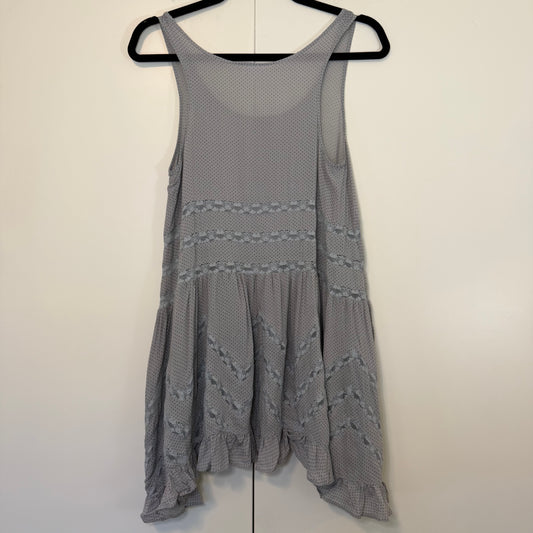 Free People Dot Voile & Lace Trapeze Slip Dress