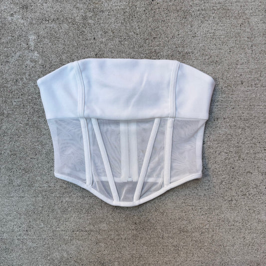 Princess Polly Elin Strapless Top White