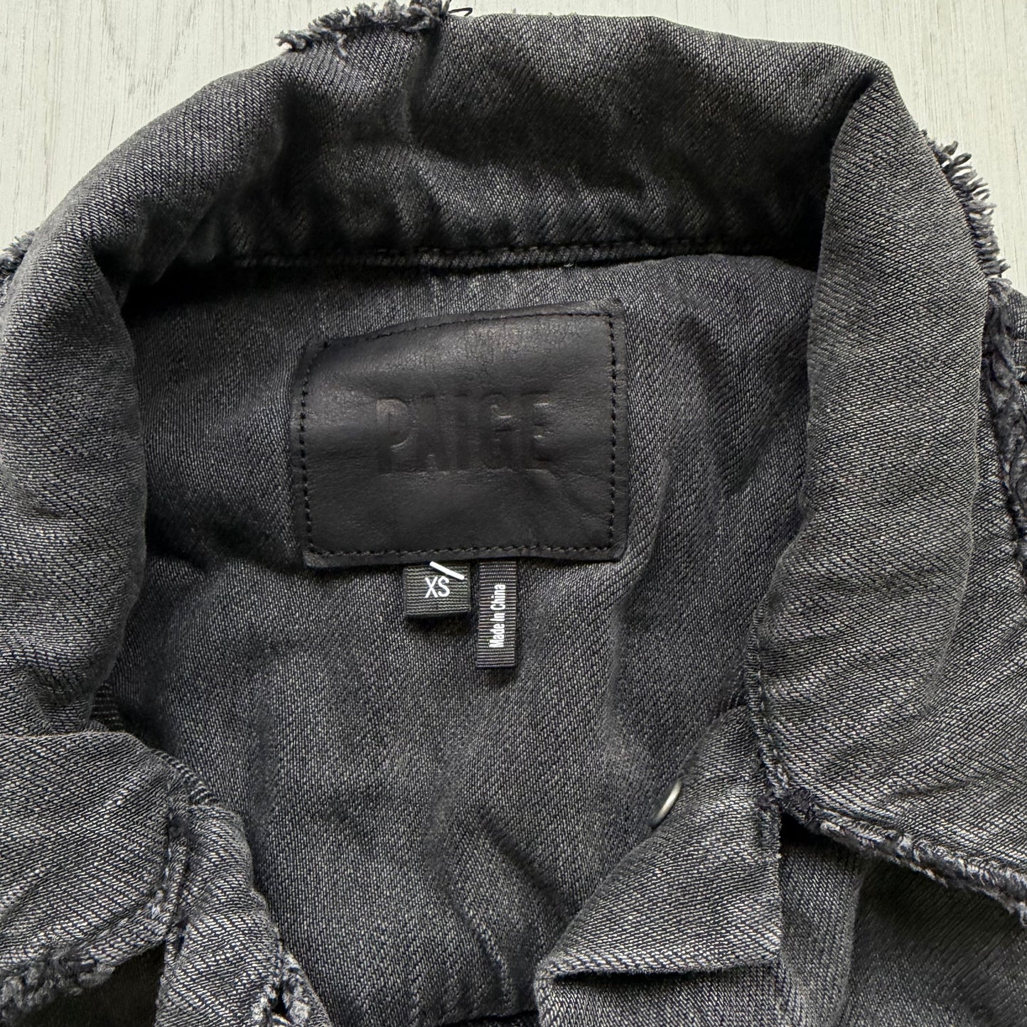 Paige Rowan Distressed Denim Jacket