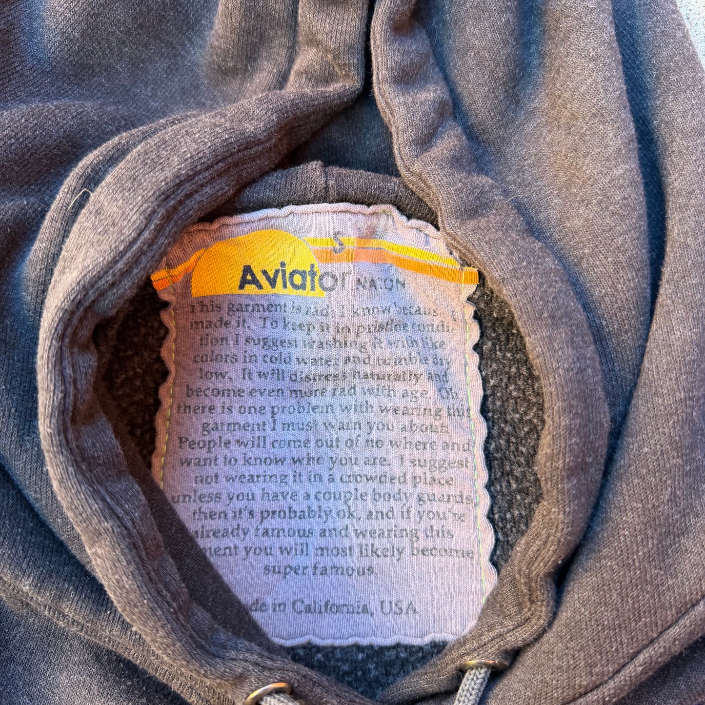 Aviator Nation Velvet 5 Stripe Hoodie