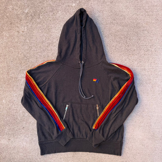 Aviator Nation Velvet 5 Stripe Hoodie