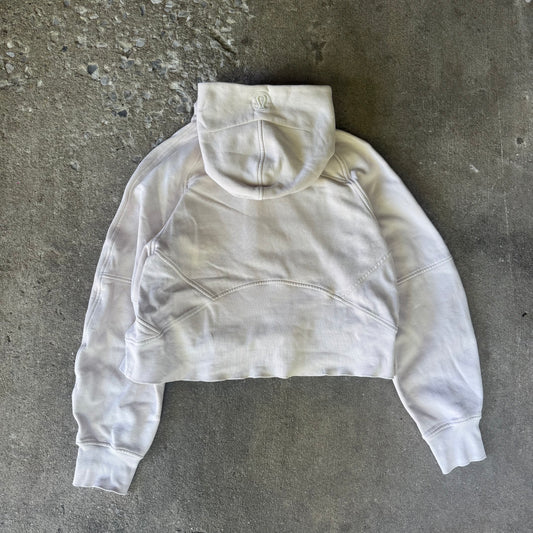 Cream Lululemon Scuba Oversized Half Zip Hoodie