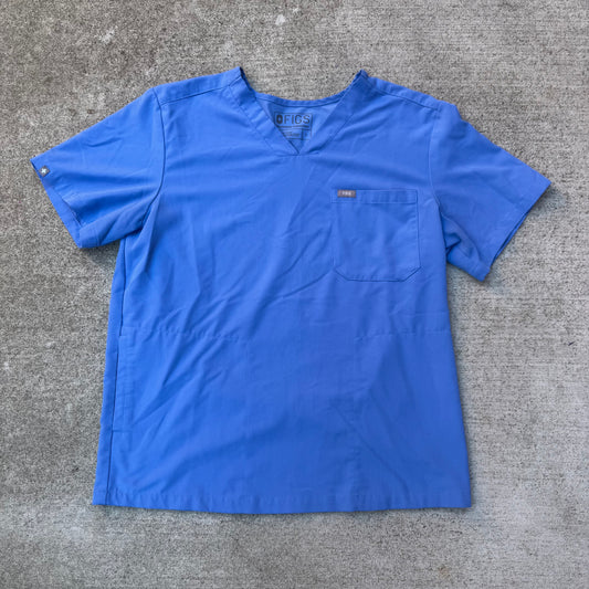 Royal Blue Figs Catarina One-Pocket Scrub Top