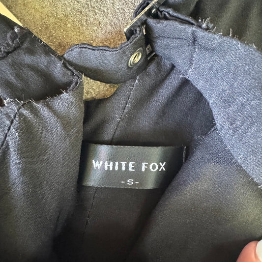 White Fox Corset Buckle Top