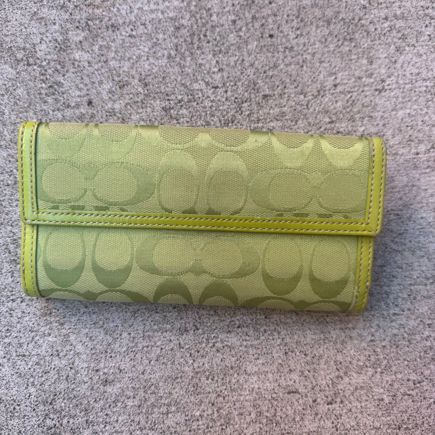 Vintage Coach Signature Turnlock Wallet